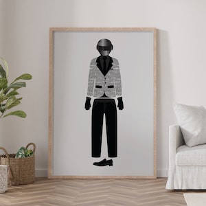 Daft Punk Print DJ Illustration Poster | Digital Download | A5/A4/A3/A2/A1 Wall Art