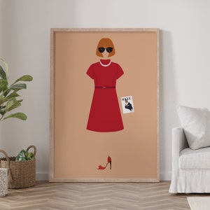 Anna Wintour Vogue Print Illustration Poster | Digital Download | A5/A4/A3/A2/A1 Wall Art