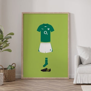 Brian O&#39;Driscoll Irish Rugby Union Illustration Poster | Digital Download | A5/A4/A3/A2/A1 Wall Art
