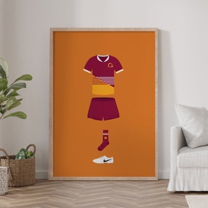Reece Walsh Broncos Rugby League NRL Illustration Poster | Digital Download | A5/A4/A3/A2/A1 Wall Art