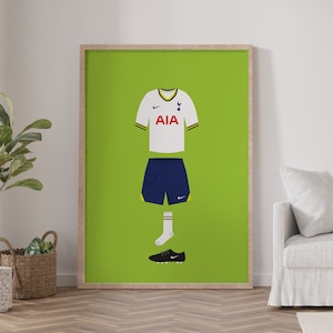 Tottenham Print Football Illustration Poster | Digital Download | A5/A4/A3/A2/A1 Wall Art