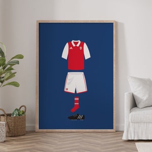 The Gunners Print Football Illustration Poster | Digital Download | A5/A4/A3/A2/A1 Wall Art