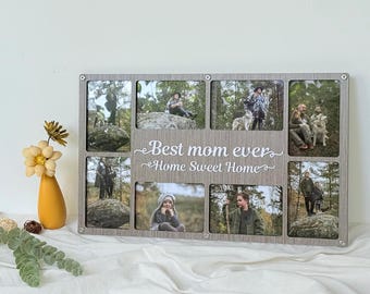 Personalized Wooden Family Photo Collage: Custom Home Decor