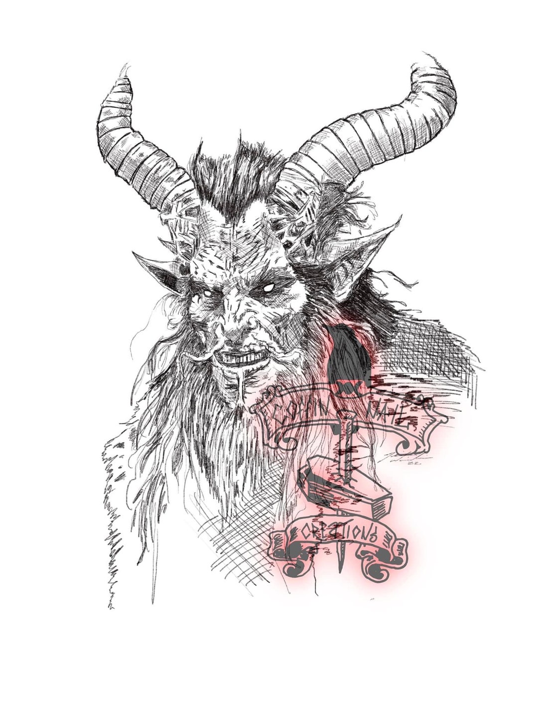 Krampus Print - Etsy