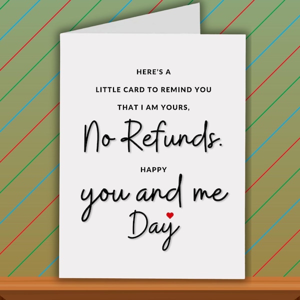 I Am Yours Anniversary Card, Funny Romantic Anniversary Gift For Him Or Her