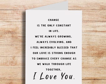 Romantic Anniversary Card – Husband, Wife, Partner