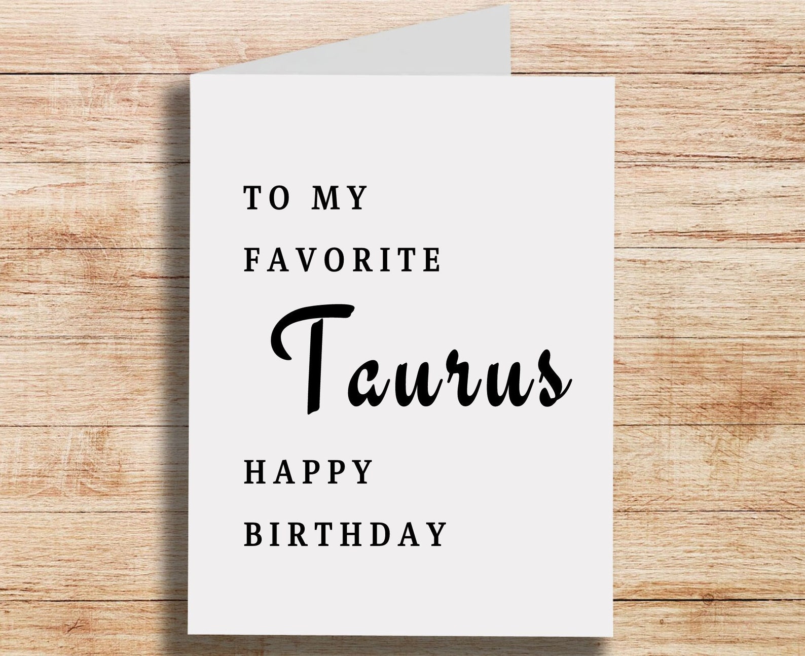 Taurus Birthday Card for Best Friend, for Her, Astrology Zodiac Sign ...