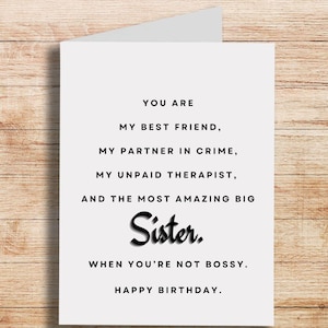Sister Birthday Card, Sister Birthday, Sweet Card For Sister, Happy Birthday To The Most Amazing Sister