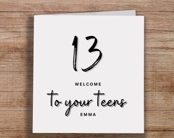 13th Birthday, Card For 13 Years Old, Happy Birthday My Amazing Daughter, Card For Daughter, Sister, Friend, Birthday Card