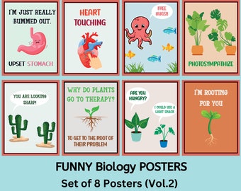 Funny Biology Posters Biology Puns Cool Jokes and Meme - Etsy Australia