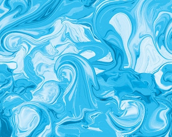 Butterfly Bliss Marble Bliss Aqua Turquoise 1280950B BENARTEX KANVAS patchwork quilting fabric per half metre