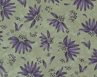 Wild Iris Coneflower Lichen 687212 MODA patchwork quilting fabric per half metre