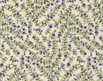 Wild Iris Thyme Cream 687316 MODA patchwork quilting fabric per half metre