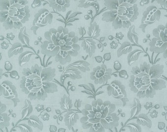 Promenade Fancy Dress Damask Sky 4428813 MODA patchwork quilting fabric per half metre