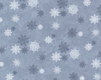 Winter Flurries Snowfall Sky 688222 MODA patchwork quilting fabric per half metre