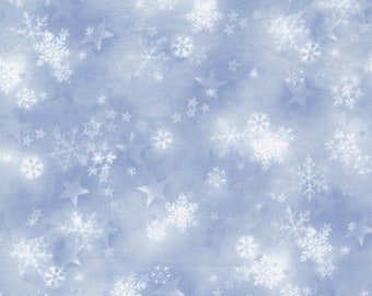 Blizzard Blues Snowflakes Frost 3367611 MODA patchwork quilting fabric per half metre