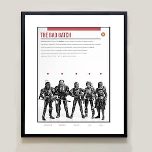 Star Wars the Bad Batch Modern Art Poster