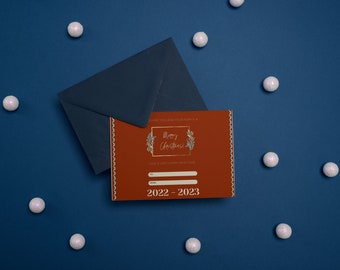 Elegante Weihnachtskarte