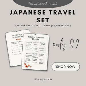 Zestaw niezbędnych rzeczy do podróży po Japonii --> | Minizeszyt ćwiczeń - fiszki - wskazówki kulturowe