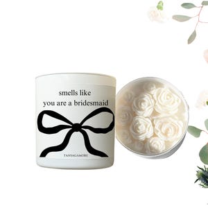 Personalized Bridesmaid Candle, Bridesmaid Proposal Gift, Funny Bridal Party Candle, Bulk Bridesmaid Proposal Candles, Bachelorette Gift