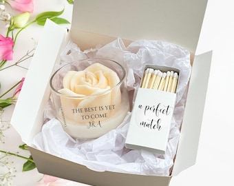 Newly Engaged Gift, Engagement Gifts For Couple, Engaged Couple Gifts, The Best Is Yet To Come Engagement Candle Engaged Couple Gifts