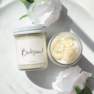 Bridesmaid Proposal Candle – Bridesmaid Gifts, Bridesmaid Bouquet Candle, Bridesmaid Proposal Candles & Gifts