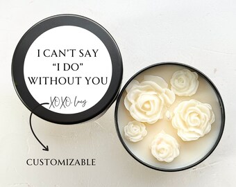 Bridesmaid Candle Gift,  Bridesmaid Proposal Gift Idea,  Custom Bridesmaid  Candle,  Bridesmaid Proposal Personalized Candles