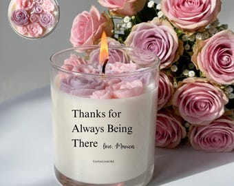 Personalized Mom Candle, Gift for Mom from Daughter, Custom Mom Gift, Mother’s Day Gift, Mom Birthday Gift, New Mom Candle