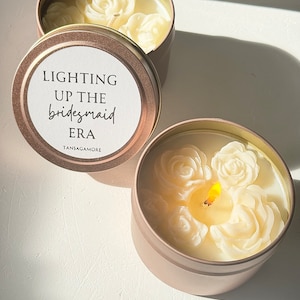 Bridesmaid Proposal Gift - &#39;Lighting Up the Bridesmaid Era&#39; Candle, Unique Bridesmaid Gifts, Personalized Bridesmaid Proposal Candles
