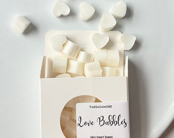 Mini Heart Shaped Soap  - Bridesmaid Keepsake - Unique Gift for Her, Perfect for Valentines Day Mothers Day, Birthdays