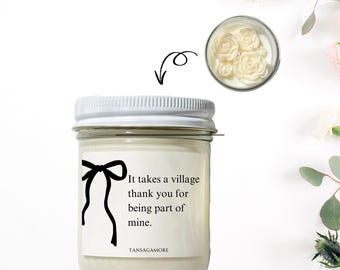 Thank You Gift Candle, Employee Appreciation Gift, Personalized Client Gift, Custom Staff Gift, Team Coworker Christmas Gift