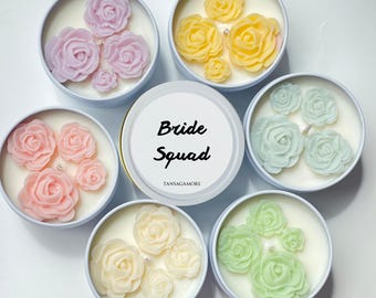 Bride Squad Candle Bridesmaid Proposal Gift  Bridal Party Candle Maid of Honor Gift Wedding Gift for Bridesmaids  Funny Bride Gift