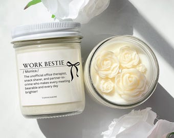 Funny Coworker Gift Candle – Perfect Staff, Colleague, Birthday, and Best Friend at Work Bestie Gift