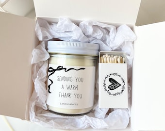 Personalized Employee Appreciation Gift, Grateful For You Candle, Corporate Team Gift Thanksgiving Coworkers Gift, Christmas Thank You Gifts