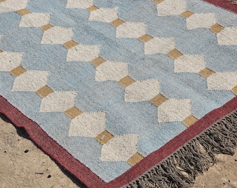 Traditional Rug- Handmade Wool Rug | Rug Living Room| Washable Rug| Boho Decor Rug Area 8x10 Flat Weave Rug South West Rug 9x12 Kilim Rugs