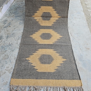 Handmade Kilim Runner Rug Handmade Rug Area Rug handwoven patio outdoor Navajo Rug Handwoven traditional aztec accent Vintage Kilim Rug