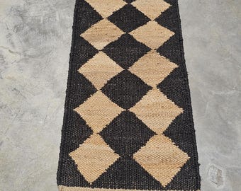 Handwoven Hemp Jute Runner Rug: Braided Area Rug