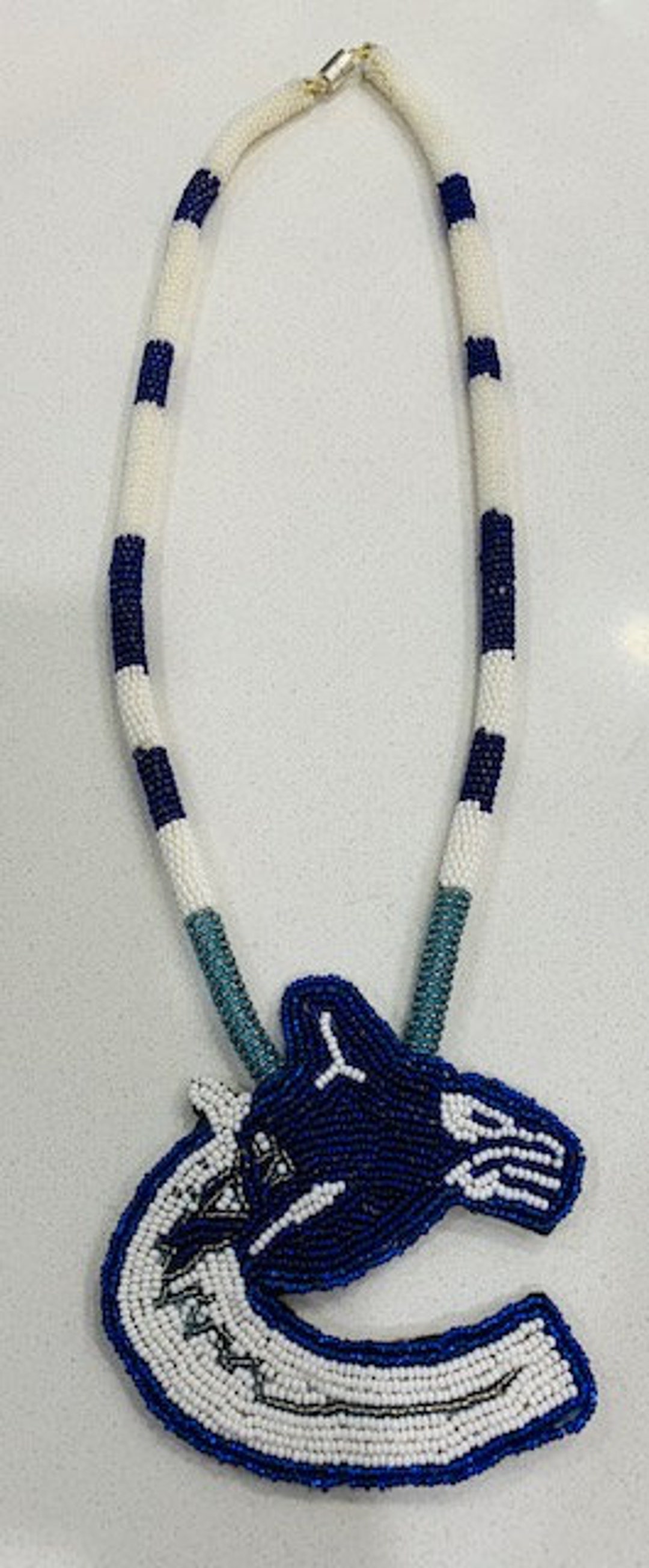 Vancouver Canucks Logo Beaded Medallion Etsy