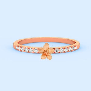 moissanite engagement ring for women, flower diamond ring, floral ring, custom ring, wedding ring, anniversary ring her, mother&#39;s day gift.