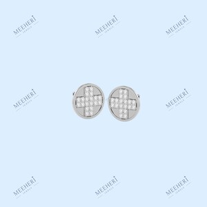 0.25 Round shape moissanite cluster diamond stud earrings, minimal stud earrings, wedding gift, Silver/gold studs, Anniversary gift for her.