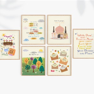 Islamic Kids Room Decor - Nursery Prints