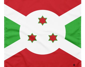 Burundi Flagge Bandana - Afrikanische Flaggen - Weich und Waschbar - Kopftuch - Stirnband Krawatte Armband - Haustier Bandana
