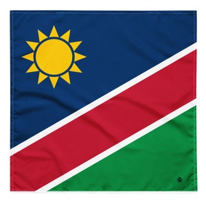 Namibia Flag bandana - African Flags - Soft and Washable - Headscarf - Headband Necktie Armband - Pet Bandana