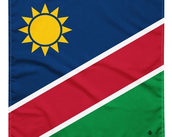 Bandana mit Namibia-Flagge – afrikanische Flaggen – weich und waschbar – Kopftuch – Stirnband, Krawatte, Armband – Haustier-Bandana