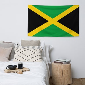 Jamaica Flag, 3x5 large Caribbean Flags, High Quality Jamaican Flag with grommets, Perfect for events & Decor