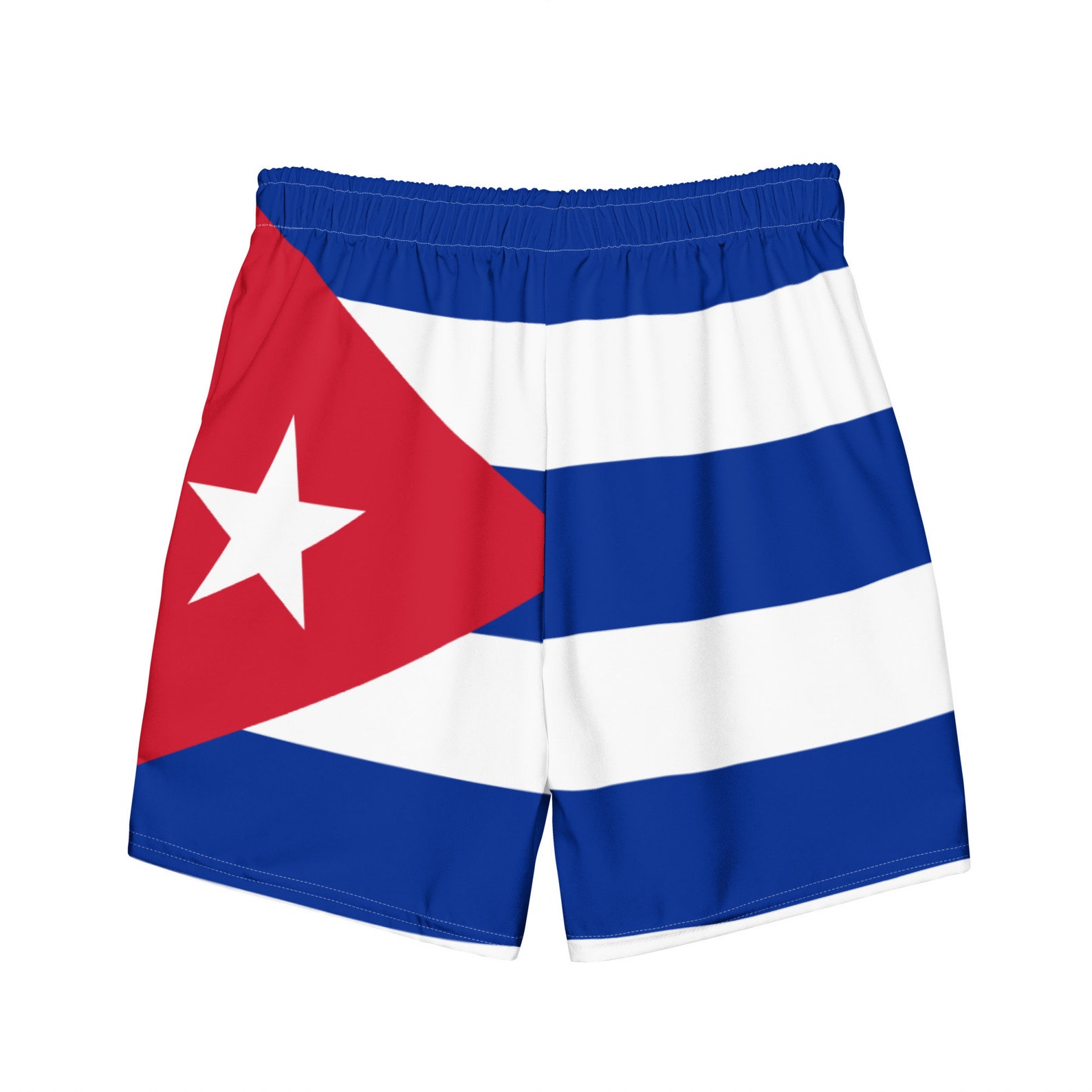 Cuba Men's Swim Trunks - Flag Swim Trunks - Caribbean Mens Beach Shorts ...