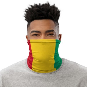 Guinea Neck Gaiter - African Flag Face Neck Gaiter