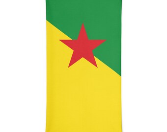 French Guiana Neck Gaiter - Caribbean Flag Face Neck Gaiter