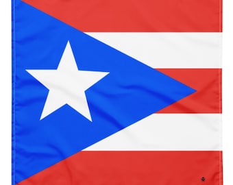 Puerto Rico Flag Bandana - Puerto Rican Caribbean Flags - Puerto Rican Headscarf - Headband Necktie - Bandana Carnival & Cultural Wear