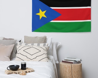 AZ FLAG Pacco 10 Bandiere Sudan 45x30cm Con Asta Di Legno - Foto 11